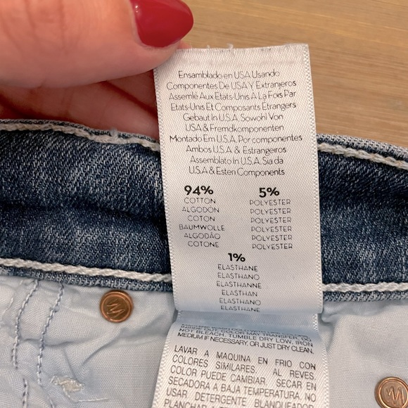 MOTHER Denim Super Stunner Ankle in Racing Hearts - Picture 7 of 7